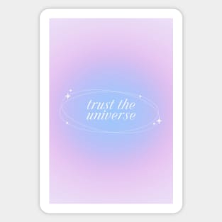 Trust the Universe Purple Aura Energy Sticker